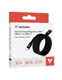 Verbatim Cavo Magnetico Sync  Charge USB-C to USB-C 60W  120 cm_Nero 31859