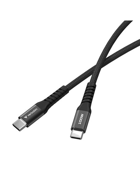 Verbatim Cavo Magnetico Sync Charge USB-C to USB-C 100W 120 cm_Nero 31863 VERBATIM ADATTATORI-CAVI-ORGANIZZACAVI