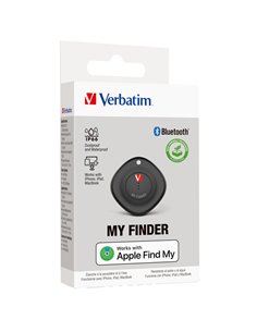 My Finder Nero Bluetooth Tracker-Confezione singola _Verbatim 32130 VERBATIM ADATTATORI-CARICATORI DA VIAGGIO E FINDER 2