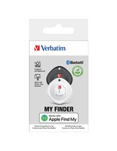 My Finder Nero/Bianco Bluetooth Tracker-Confezione Doppia _Verbatim 32131 VERBATIM ADATTATORI-CARICATORI DA VIAGGIO E FINDER 2
