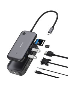 Verbatim Share My Screen 1080p_USB-C Wireless Display adapter con Hub WDA-01 32146 2