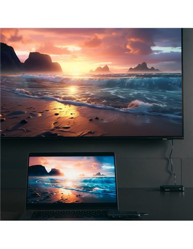Verbatim Share My Screen 1080p_USB-C Wireless Display adapter con Hub WDA-01 32146