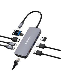 Verbatim USB-C Pro Multiport Hub 9 Port CMH-09 32152 VERBATIM POWERBANK E CARICATORI 2