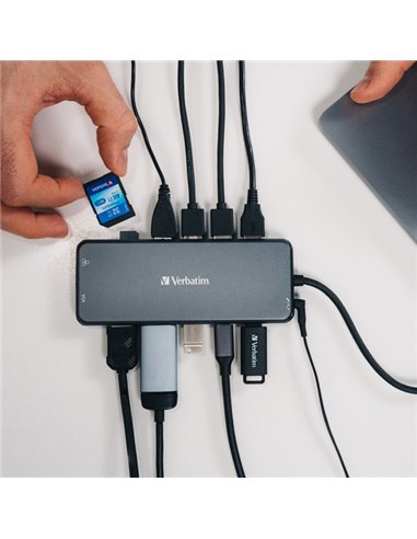 Verbatim USB-C Pro Multiport Hub 14 Port CMH-14 32154 VERBATIM POWERBANK E CARICATORI