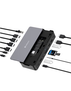 Verbatim USB-C Pro Docking Station 15 Port with SSD slot CDS-15S 32173-1 VERBATIM POWERBANK E CARICATORI 2