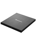 Masterizzatore CD/DVD slimline esterno con connessione USB-C-Verbatim 43886