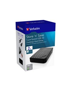Verbatim HDD esterno 3.5" 2TB USB 3.0 47683 VERBATIM HARD-DISK ESTERNI