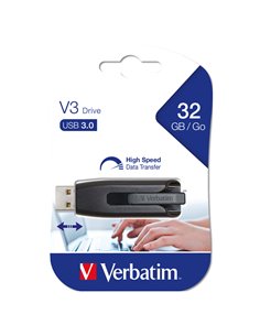 MEMORIA USB 3.0 SUPERSPEED - STORE 'N' GO V3 USB DRIVE 32GB (NERO) 49173 VERBATIM CHIAVETTE USB