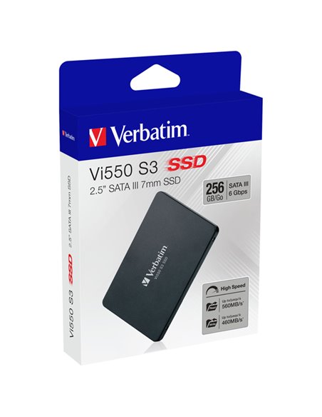Verbatim SSD Interno Vi550 SATA III 2.5'' SSD 256GB 49351 VERBATIM HARD DISK