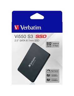 Verbatim SSD Interno Vi550 SATA III 2.5'' SSD 512GB 49352 VERBATIM HARD DISK