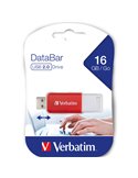 Verbatim V DataBar USB 2.0 Drive Rosso 16GB 49453