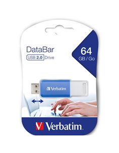 Verbatim V DataBar USB 2.0 Drive Blu 64GB 49455 VERBATIM CHIAVETTE USB