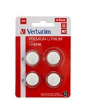 BLISTER 4 MICROPILE A PASTIGLIA CR2016 LITIO 3V VERBATIM 49531