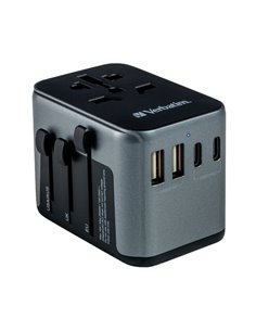 Adattatore da viaggio Verbatim UTA-03 PD30W / QC / 2xUSB / 2xType-C 49545