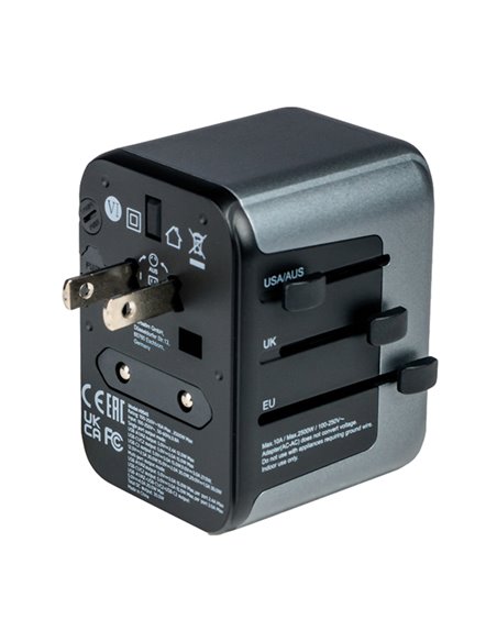 Adattatore da viaggio Verbatim UTA-03 PD30W / QC / 2xUSB / 2xType-C 49545