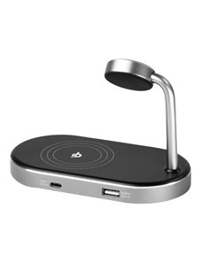Verbatim Supporto di ricarica 3-in-1 WCS-02 Ricarica via cavo e wireless 49556