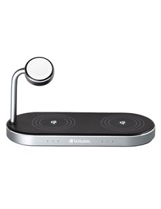 Verbatim Supporto di ricarica wireless 3-in-1 WCS-03 49557