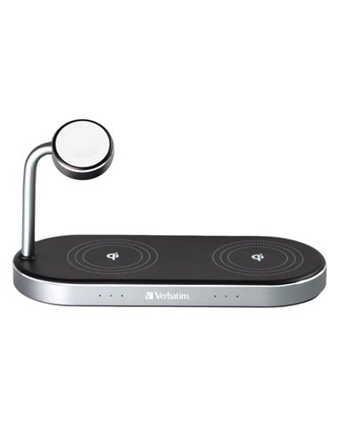 Verbatim Supporto di ricarica wireless 3-in-1 WCS-03 49557