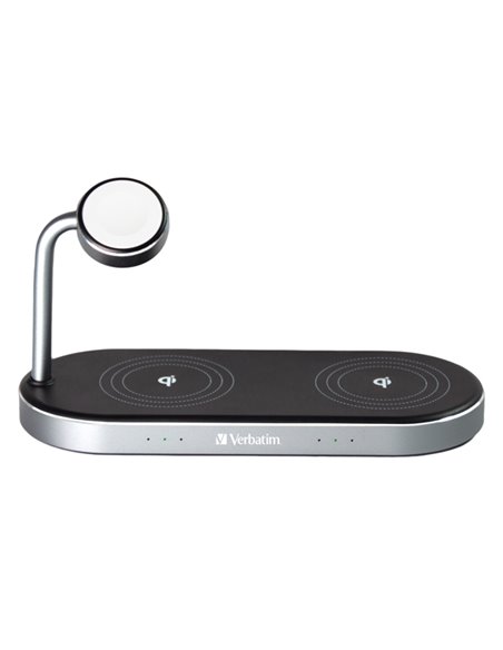 Verbatim Supporto di ricarica wireless 3-in-1 WCS-03 49557