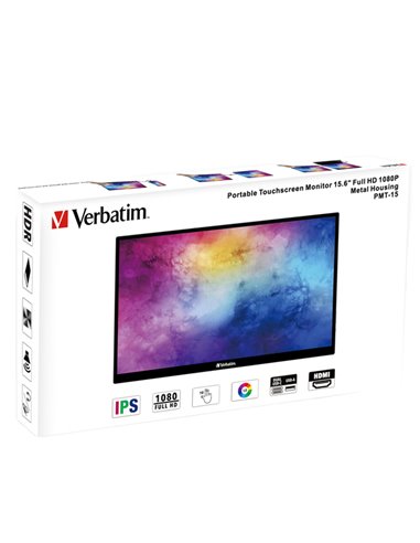 Verbatim Monitor Portatile 17" Touchscreen Full HD 1080p 49593