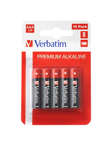 BLISTER 10 PILE MINISTILO AAA ALKALINE 49874 VERBATIM PILE