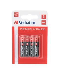SCATOLA 4 PILE AAA ALKALINE MINI STILO 49920 VERBATIM PILE