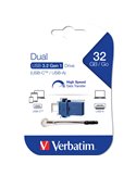 Verbatim USB Drive 3.0 Store ´N´ GO Dual Drive 3.0 / USB C 32GB 49966