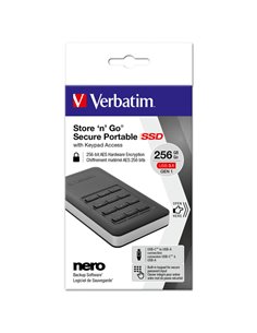 SSD Store 'n' Go Portable con tastierino numerico 256 GB USB 3.1 53402