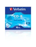 SCATOLA 10 CD-R DATALIFE JEWEL CASE 1X-40X 800MB SERIGRAFATO 43428
