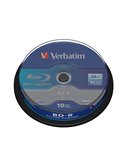 SCATOLA 10 DVD BLU RAY BD-R SL 25GB 6X SPINDLE MABL WHITE/BLU 43742