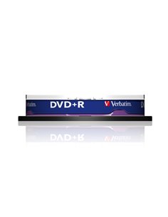 SCATOLA 10 DVD+R SPIND MATT 16X 4.7GB SILVER DLP 43498