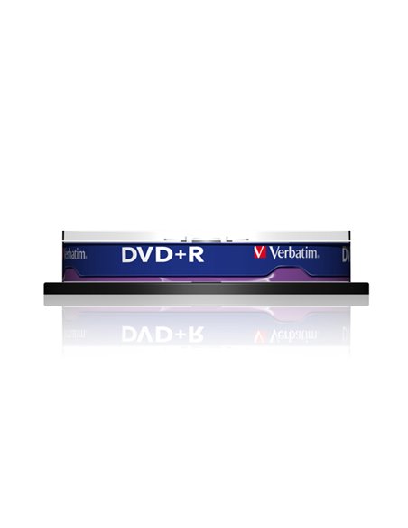 SCATOLA 10 DVD+R SPIND MATT 16X 4.7GB SILVER DLP 43498