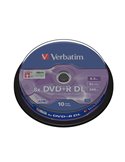 SCATOLA 10 DVD+R DUAL LAYER 8X 8.5GB 240MIN. SERIGRAFATO SPINDLE 43666