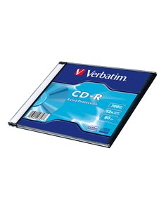 SCATOLA 200 CD-R DATALIFE SINGLE PACK SLIM CASE 1X-48X 700MB SERIGRAFATO 43347 VERBATIM CD/DVD/BLU-RAY