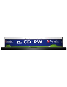 SCATOLA 10 CD-RW DATALIFEPLUS 8x-10x 700MB SERIGRAFATO PACK SPINDLE_RISCRIVIBILE 43480 VERBATIM CD/DVD/BLU-RAY 2