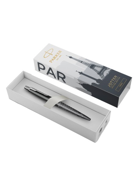Penna a sfera M Jotter Global Icon Paris grigio CT Parker 2221601 PARKER SFERE E MULTIFUNZIONE
