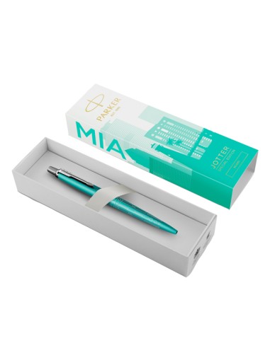 Penna a sfera M Jotter Global Icon Miami turchese CT Parker 2221602 PARKER SFERE E MULTIFUNZIONE