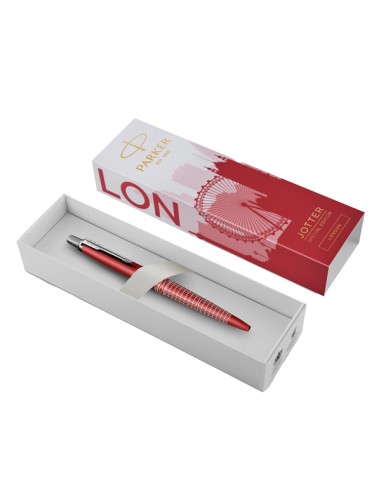 Penna a sfera M Jotter Global Icon London rosso CT Parker 2221603 PARKER SFERE E MULTIFUNZIONE