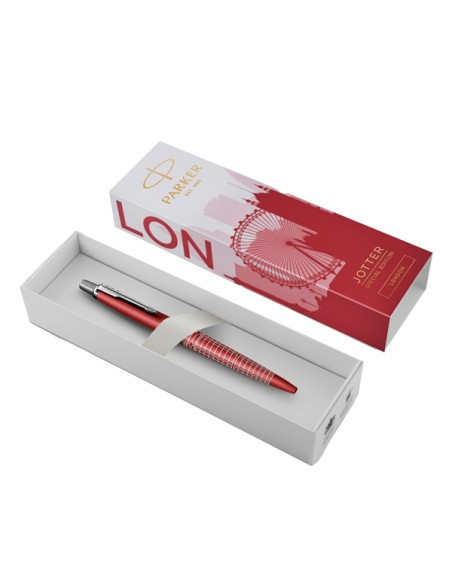 Penna a sfera M Jotter Global Icon London rosso CT Parker 2221603 PARKER SFERE E MULTIFUNZIONE