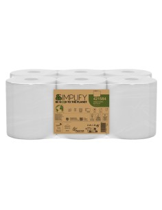 FSC Asciugamano in Rotolo Autocut L130m x Ø18,5cm SIMPLIFY Papernet 421584