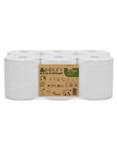 FSC Asciugamano in Rotolo Autocut L130m x Ø18,5cm SIMPLIFY Papernet 421584