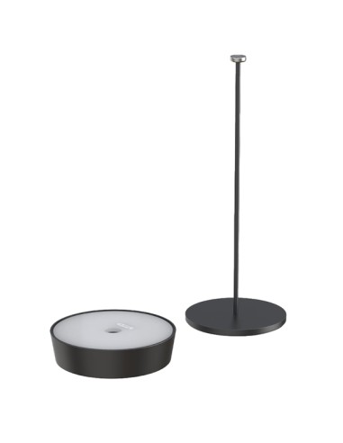 Lampada da tavolo 901 c/aggancio magnetico alluminio nero Palmina DL-XTD901BK