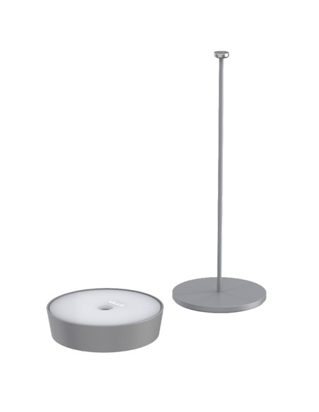Lampada da tavolo 901 c/aggancio magnetico alluminio grigio Palmina DL-XTD901GY