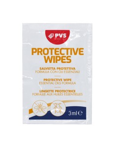 Conf 10 salviette impregnate di repellente anti zanzara in bustine da 3ml cad PV TOW004 PVS MEDICAMENTI