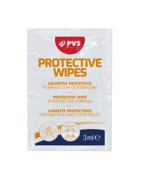 Conf 10 salviette impregnate di repellente anti zanzara in bustine da 3ml cad PV TOW004 PVS MEDICAMENTI