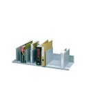 PORTARIVISTE A 10 SEPARATORI MOBILI GRIGIO 80,2X27,5X21CM PAPERFLOW K421204