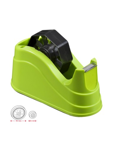 Dispenser da tavolo medium c/portapenne verde lime per nastri 33/66mt Starline 3000VE STARLINE DISPENSER NASTRO ADESIVO