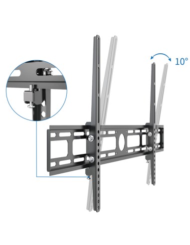 Supporto TV 42''-80'' a muro inclinabile nero, Mod. STV-IR-4280-TILT 149302125 IRRADIO Supporti TV