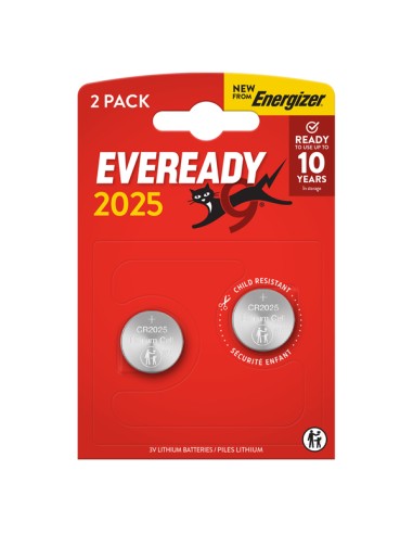 BLISTER 2 MICROPILE A PASTIGLIA CR2025 LITIO 3V ENERGIZER U302025 Energizer PILE