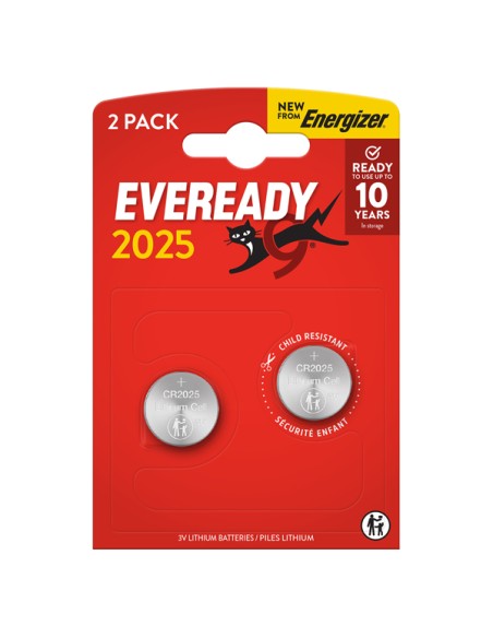 BLISTER 2 MICROPILE A PASTIGLIA CR2025 LITIO 3V ENERGIZER U302025 Energizer PILE